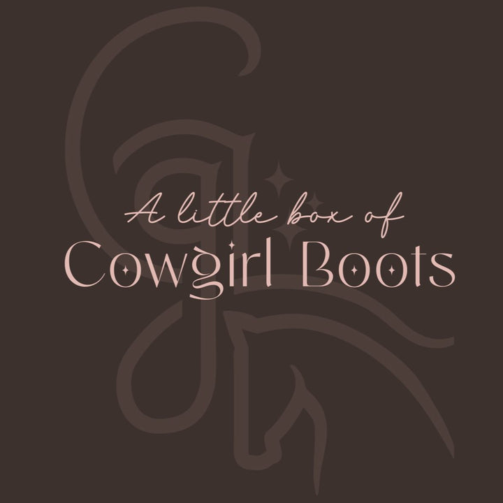 "A little box of Cowgirl Boots" Gift Box