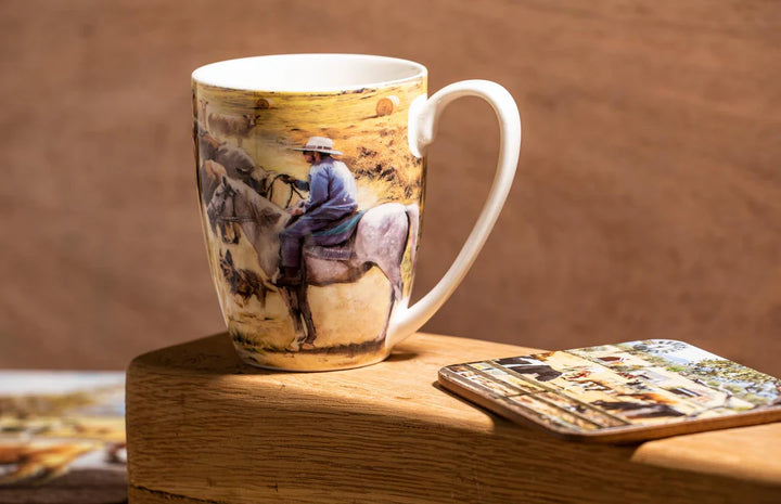Grazing Paddocks Rounding The Herd Mug