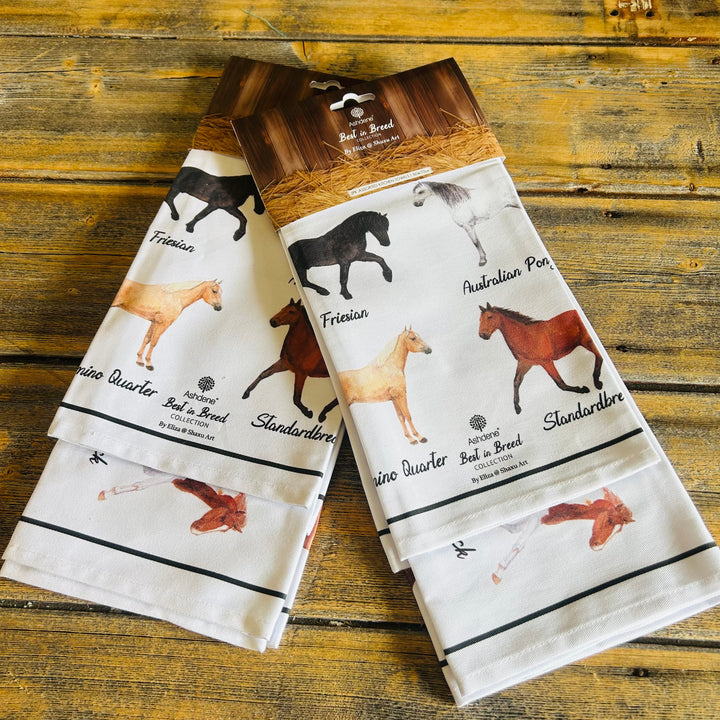 Ashdene Best in Breed Horses 2 Pack Tea Towels