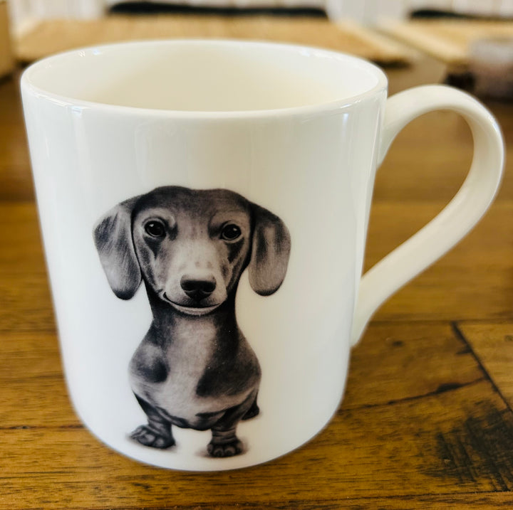 Ashdene Peeking Pups Dachshund Mug
