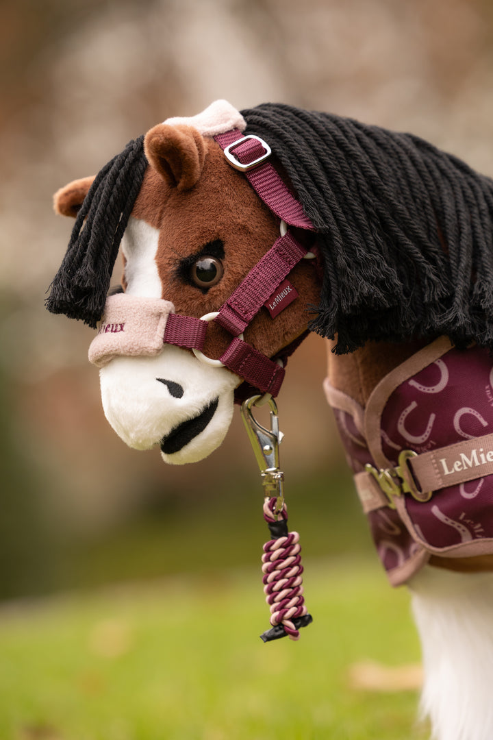 LeMieux Toy Pony Vogue Headcollar and Leadrope Blackberry