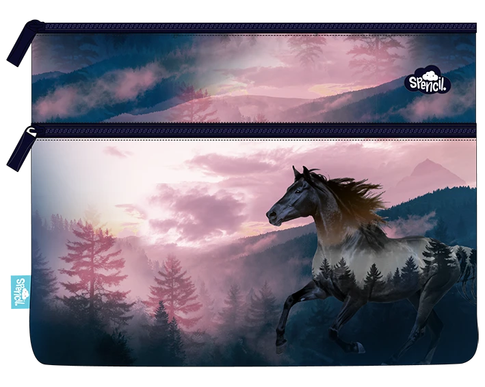 Spencil Twilight A4 Twin Zip Pencil Case