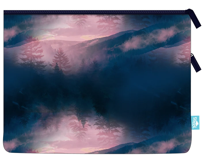 Spencil Twilight A4 Twin Zip Pencil Case