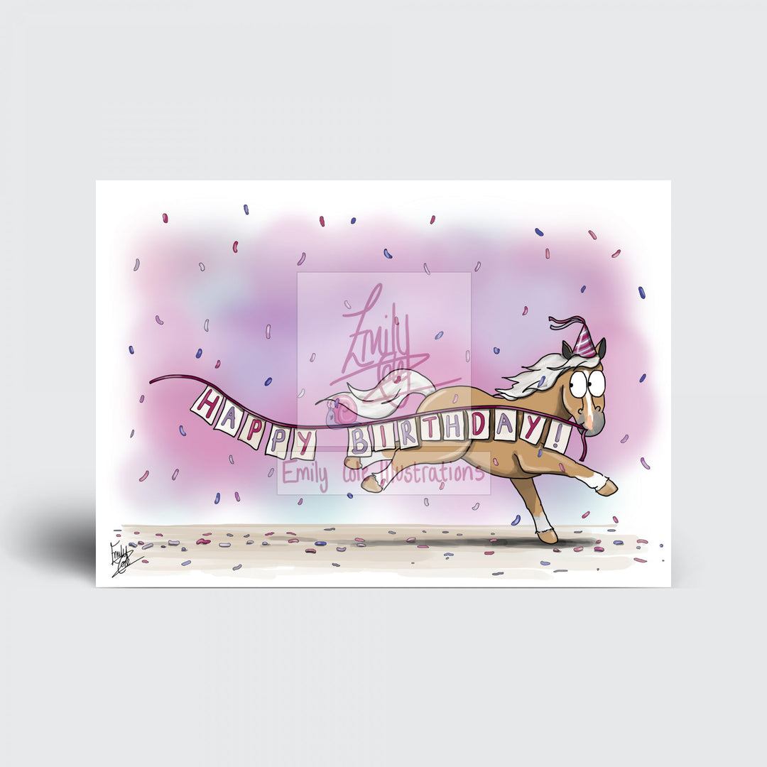Emily Cole "Happy Birthday" Card (Palomino)
