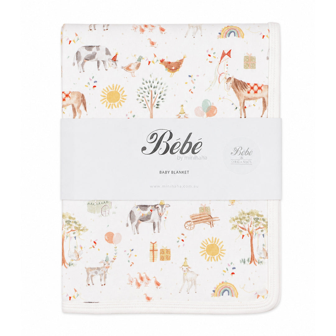 BeBe by Minihaha Scout Print Organic Bunny Rug