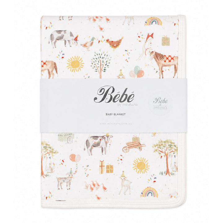 BeBe by Minihaha Scout Print Organic Bunny Rug
