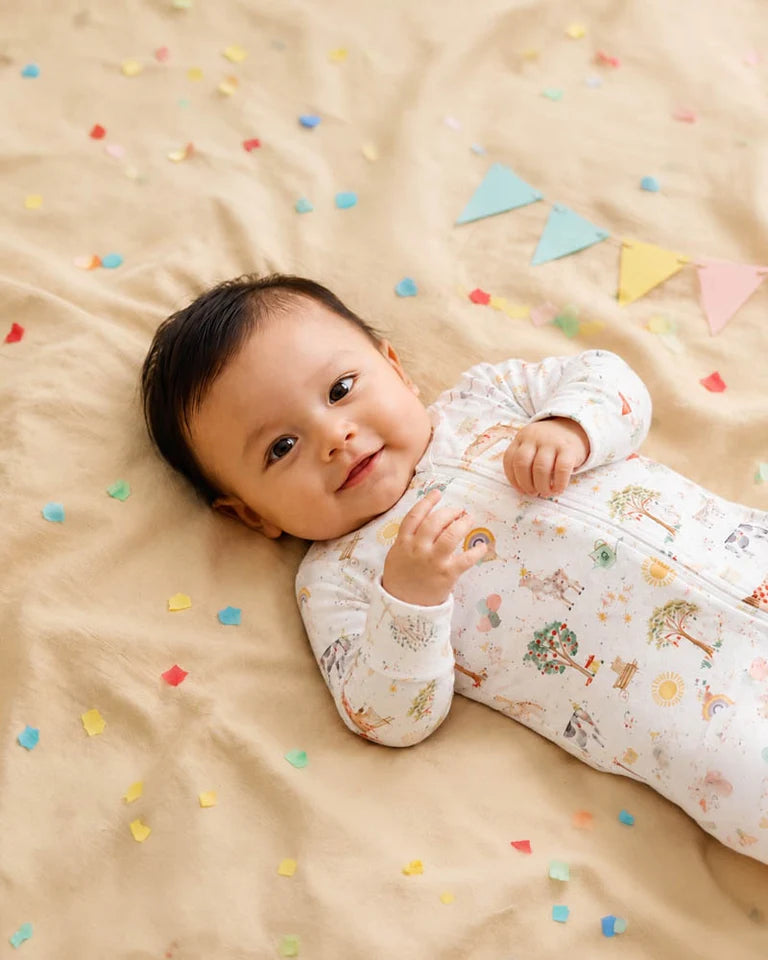 Bebe by Minihaha Scout Organic LS Zipsuit