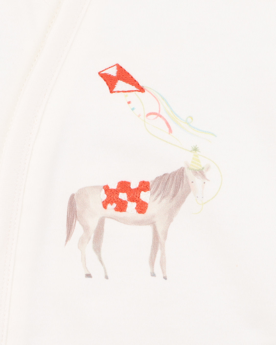 Bebe by Minihaha Scout Organic SS Horse Zip Romper
