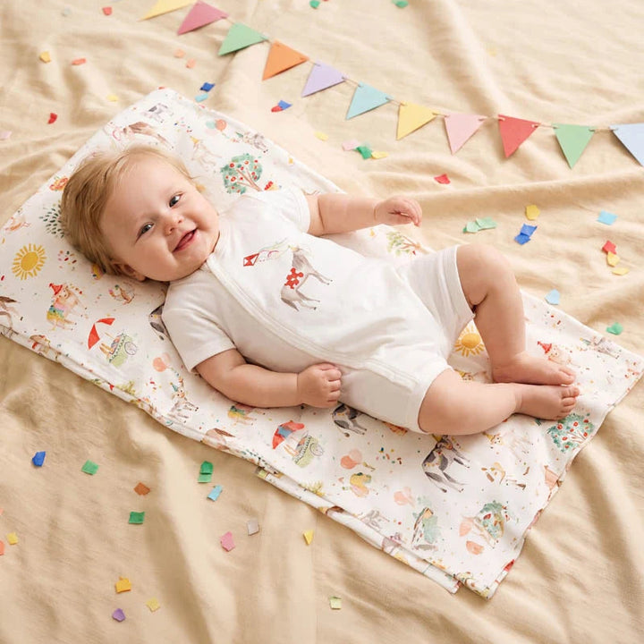 BeBe by Minihaha Scout Print Organic Bunny Rug