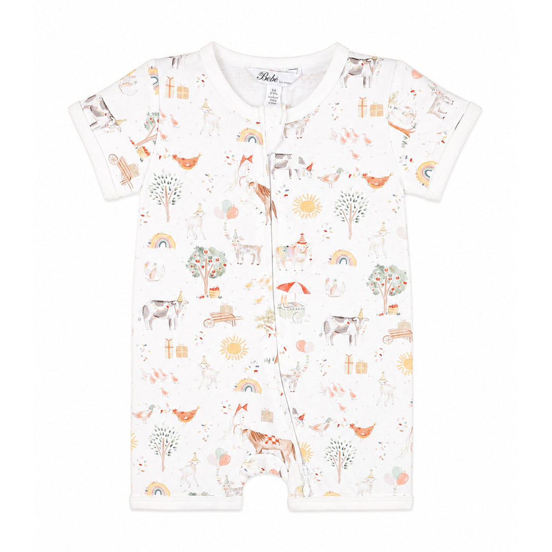 Bebe by Minihaha Scout Organic SS Zip Romper