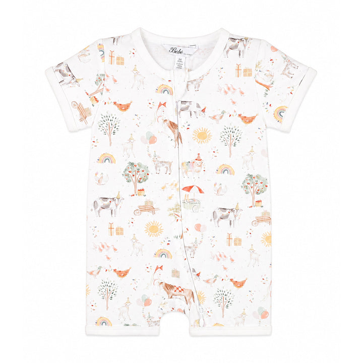 Bebe by Minihaha Scout Organic SS Zip Romper