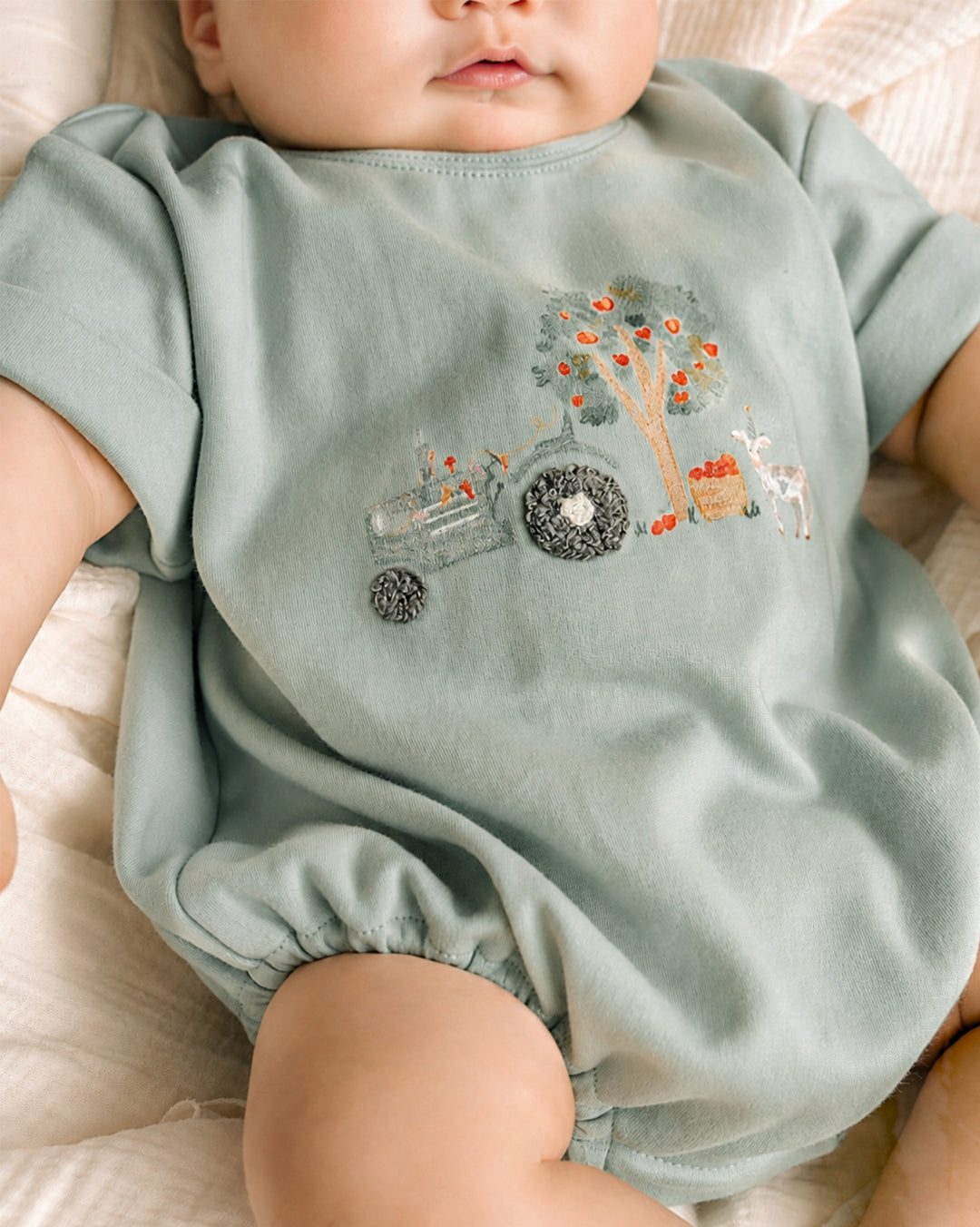 Bebe by Minihaha Scout Organic Tractor Oversized BodySuit