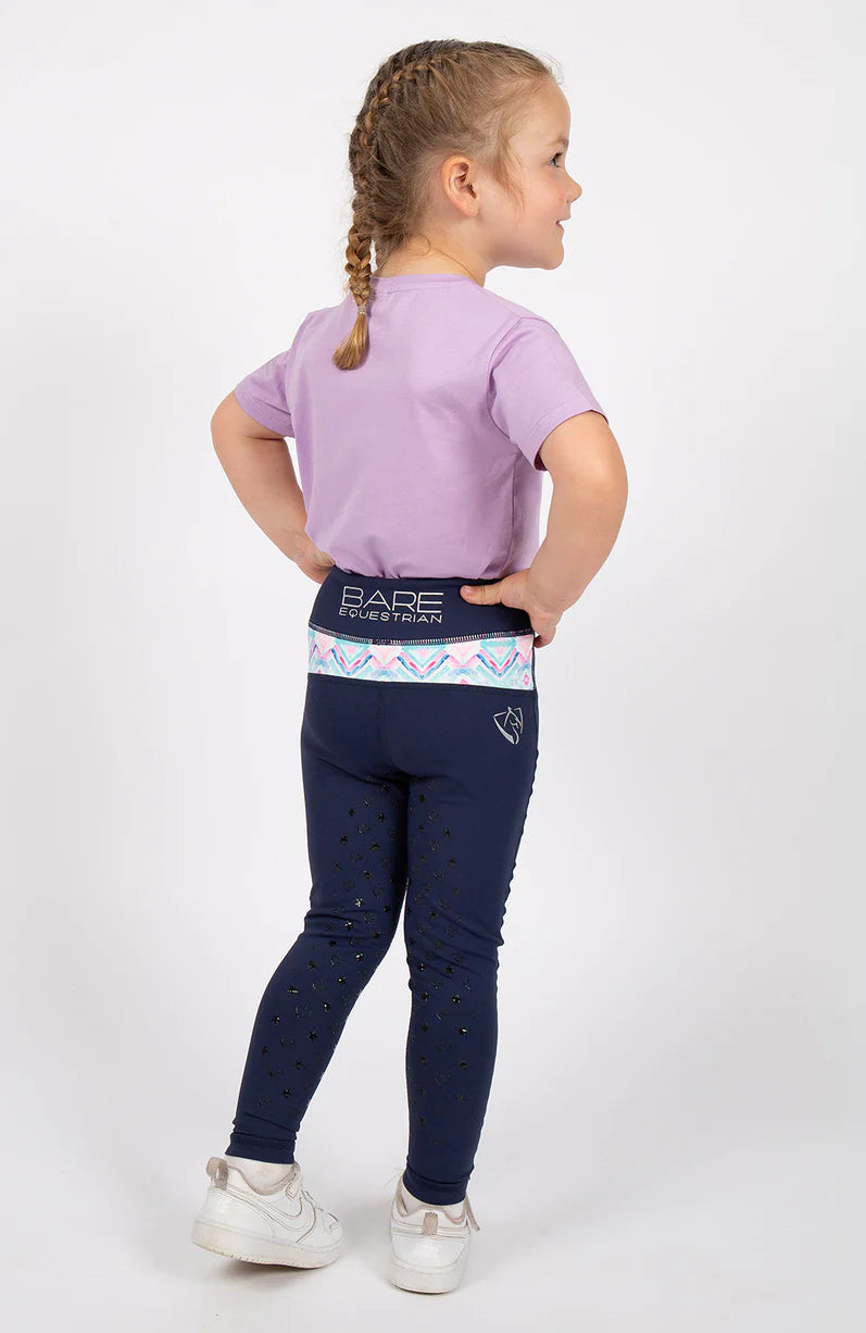 BARE Babes Performance Riding Tights - AZURE