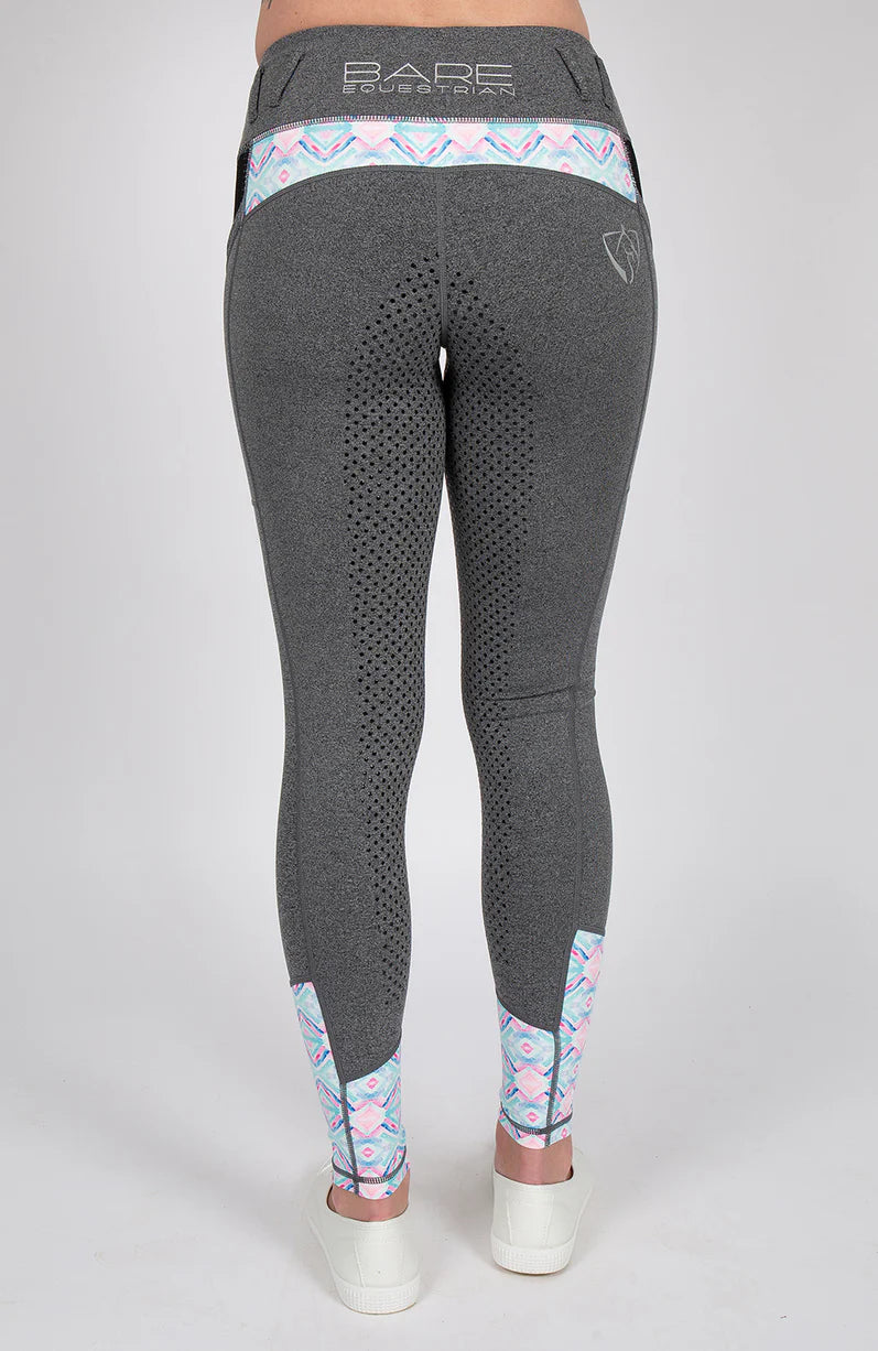 Youth Performance Riding Tights - Azure
