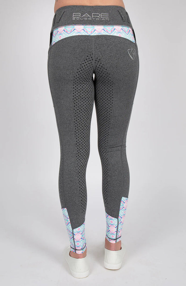 Youth Performance Riding Tights - Azure