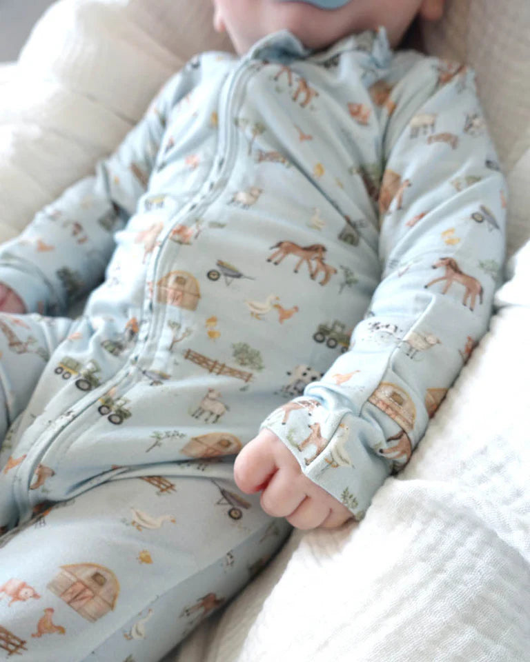 BeBe Ecocozy Farm Zipsuit - Long Sleeved