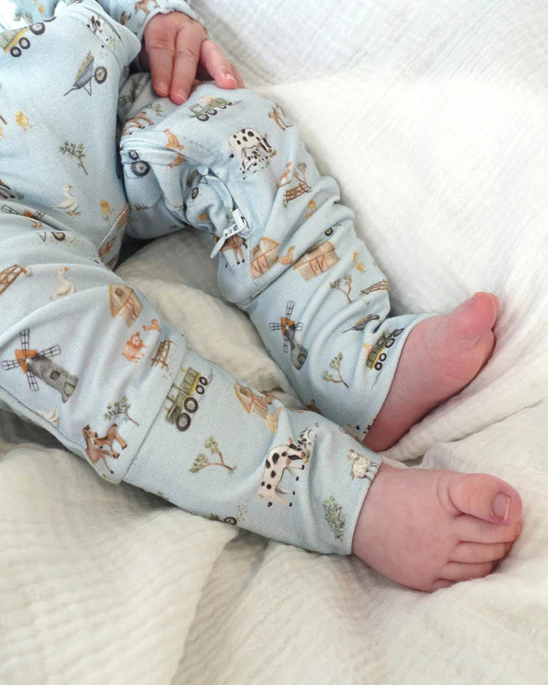 BeBe Ecocozy Farm Zipsuit - Long Sleeved