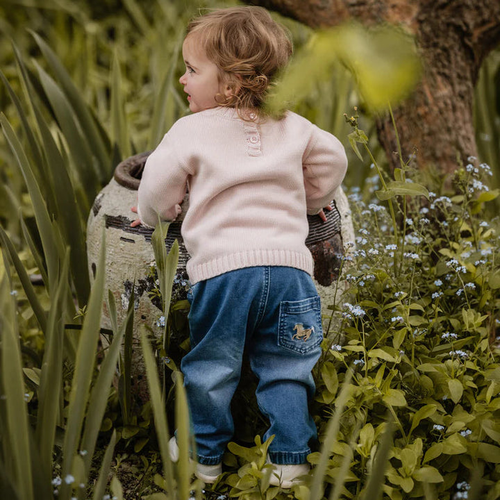 Winnie Pull on Denim Jeans