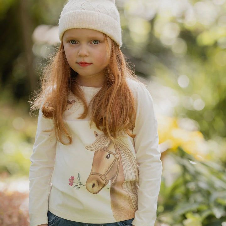 Winnie Horse Organic Long Sleeved Tee