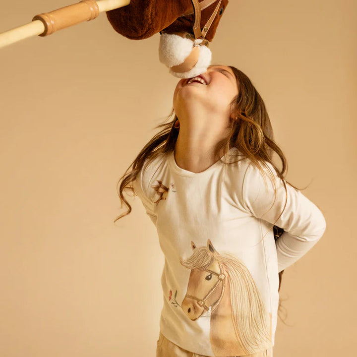 Winnie Horse Organic Long Sleeved Tee