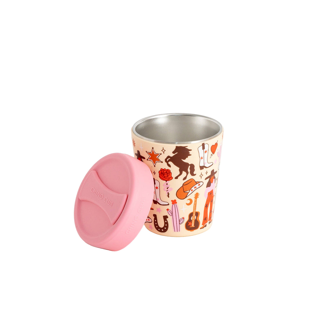 Cowgirl 8oz Stainless Steel Coffee Cup