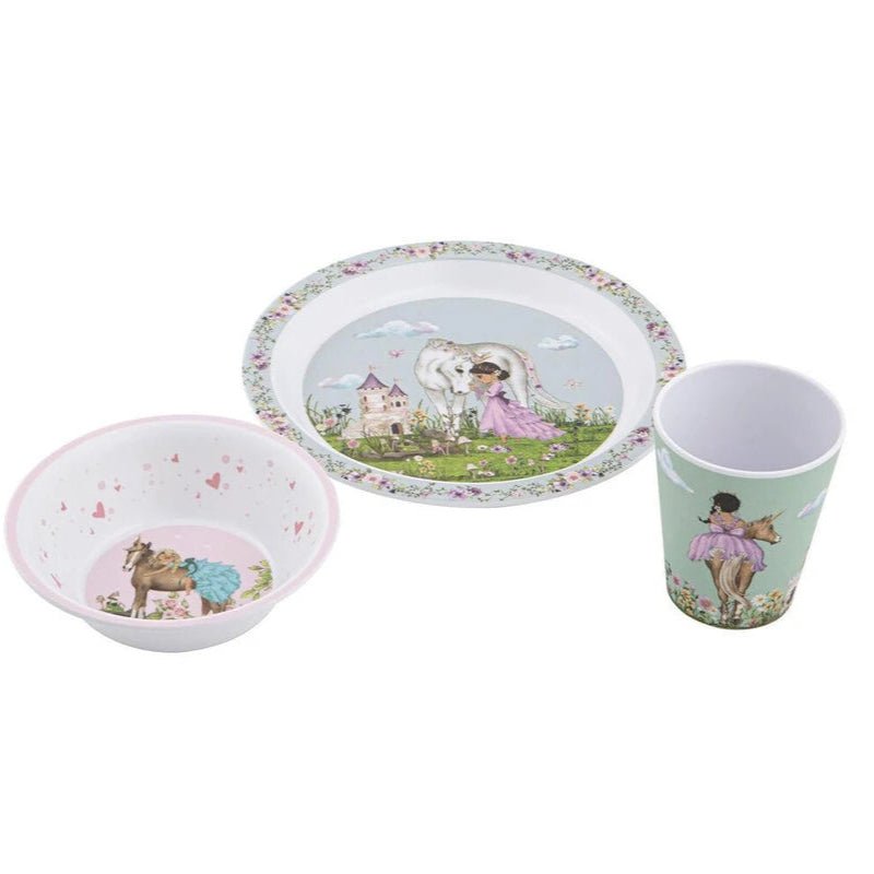 Ashdene "My Unicorn" 3 Pc Kids Melamine Set - The Glamorous Grub