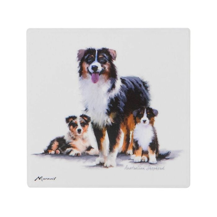 Ashdene Puppy Love Australian Shepherd Coaster - The Glamorous Grub
