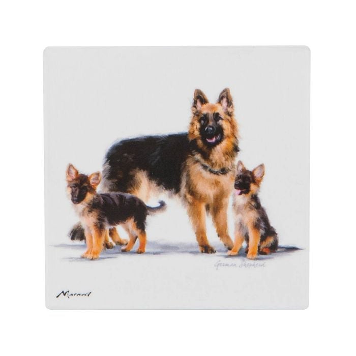 Ashdene Puppy Love German Shepherd Coaster - The Glamorous Grub