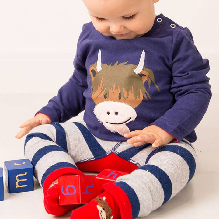 Hamish Highland Cow Long Sleeved Top