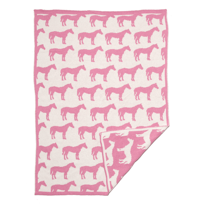 Baby Reversible Pony Blanket - Recycled Cotton - The Glamorous Grub