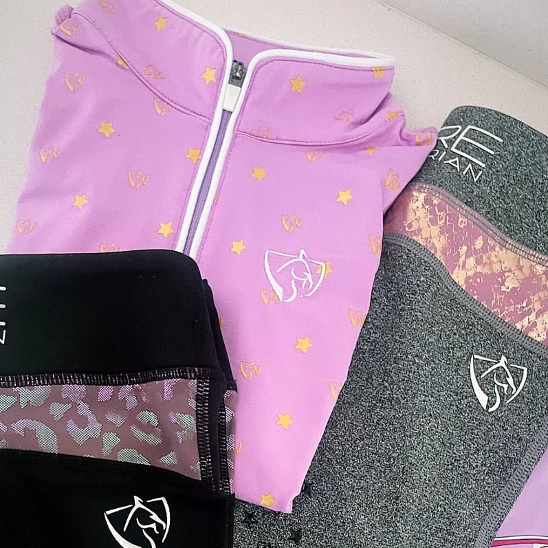 BARE Babes Quarter Zip Shirt - Pink Star Dust - The Glamorous Grub