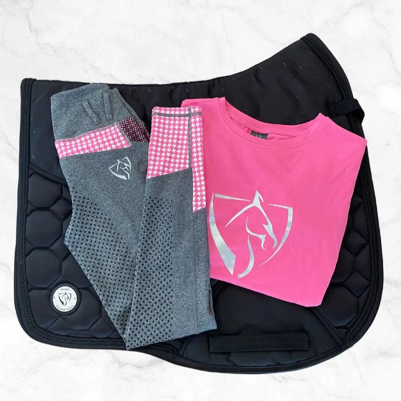 BARE Black Logo Tank Top - Pink - The Glamorous Grub