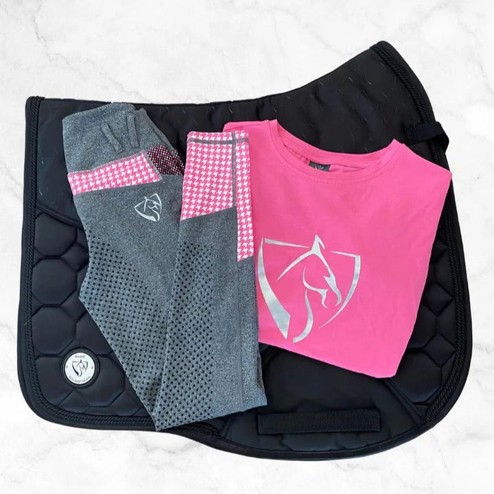 BARE Black Logo Tank Top - Pink - The Glamorous Grub