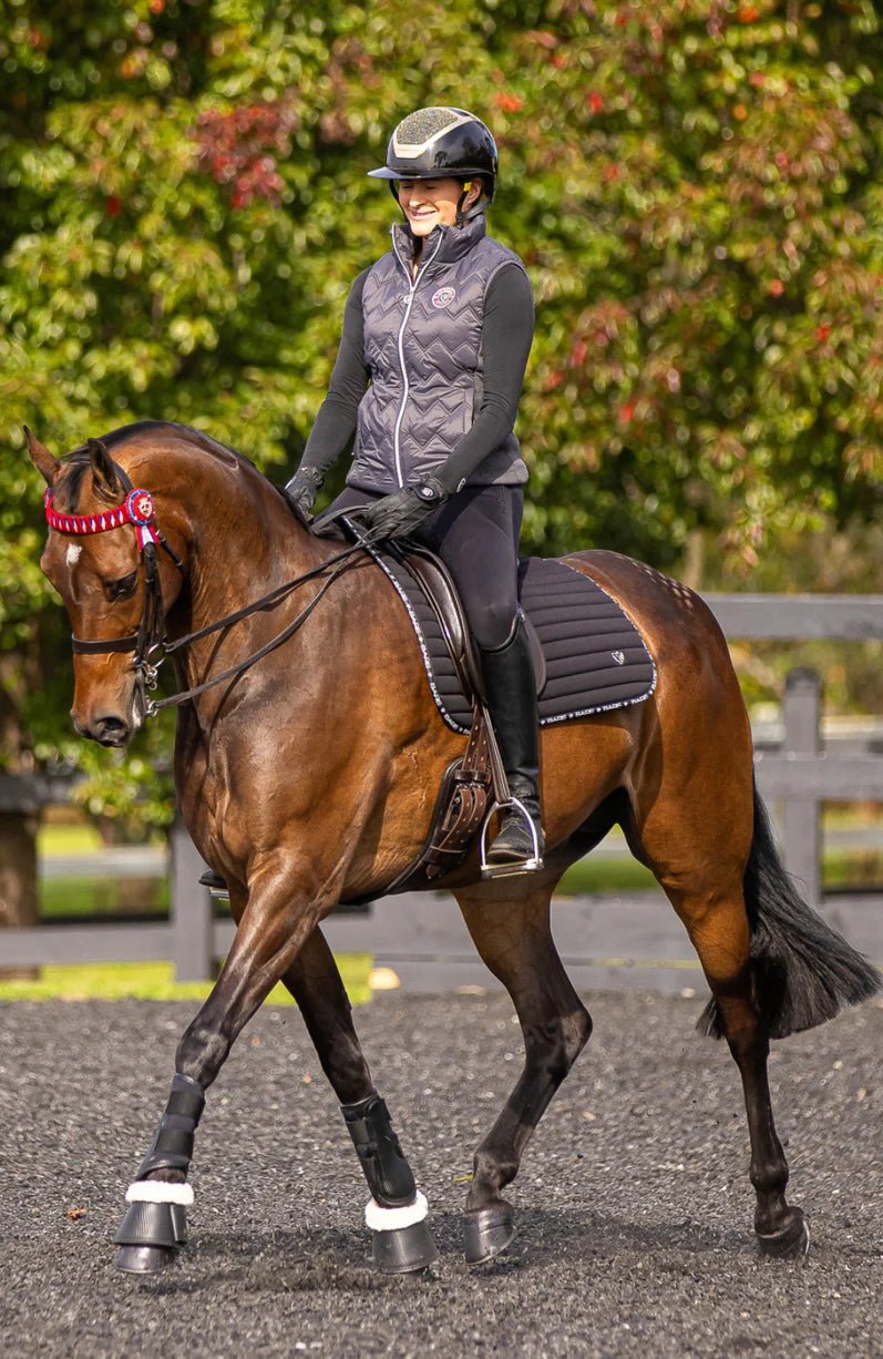 BARE Equestrian Sienna Vest - Charcoal - The Glamorous Grub