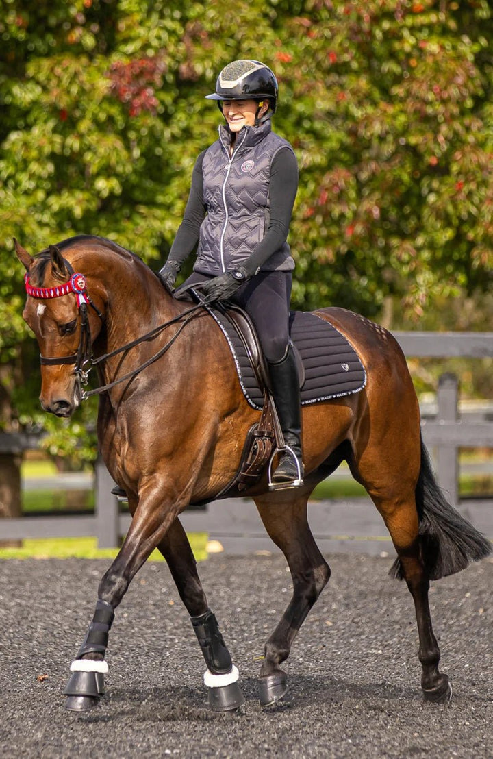 BARE Equestrian Sienna Vest - Charcoal - The Glamorous Grub