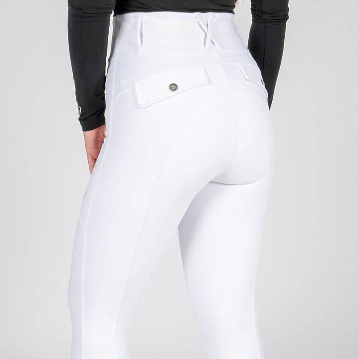 BARE Sculpt Hybrid Riding Breeches - White - The Glamorous Grub