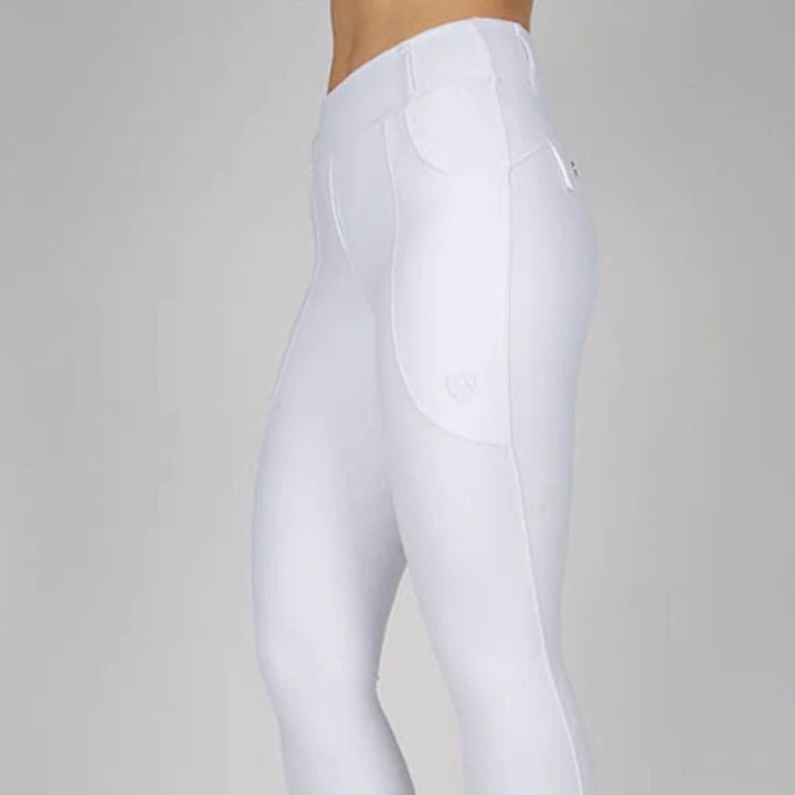 BARE Sculpt Hybrid Riding Breeches - White - The Glamorous Grub