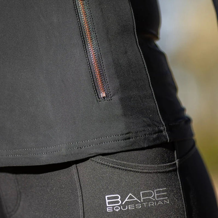 BARE Technical Riding Jacket - Black with Rose Gold - The Glamorous Grub