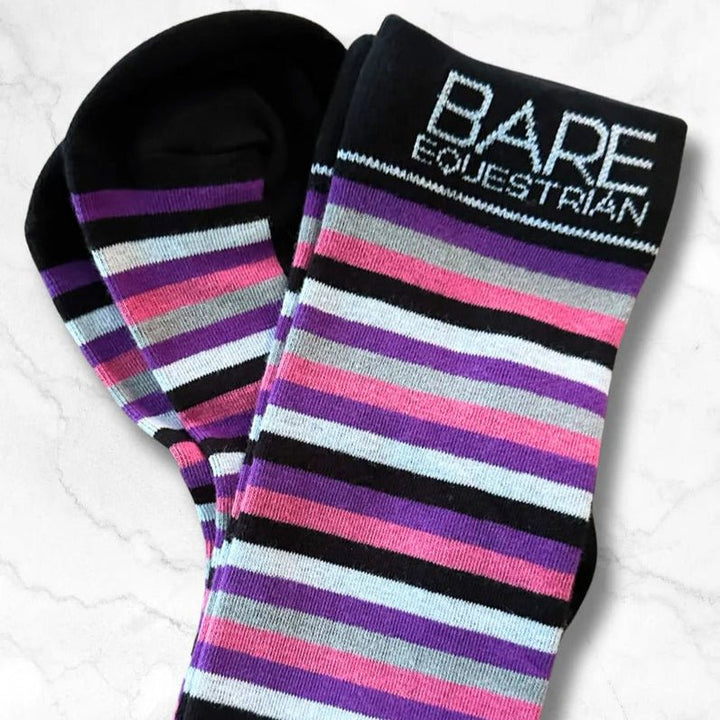 BARE Youth Cotton Sock - Lilac / Grey - The Glamorous Grub