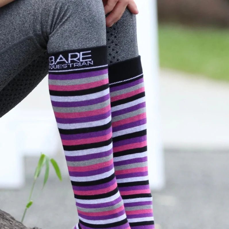 BARE Youth Cotton Sock - Lilac / Grey - The Glamorous Grub