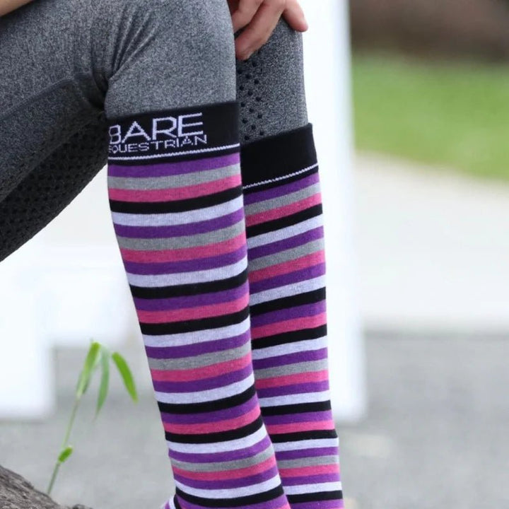 BARE Youth Cotton Sock - Lilac / Grey - The Glamorous Grub