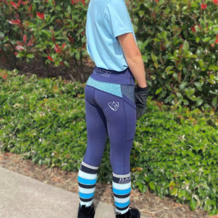 BARE Youth Cotton Sock - Navy / Teal / Silver - The Glamorous Grub