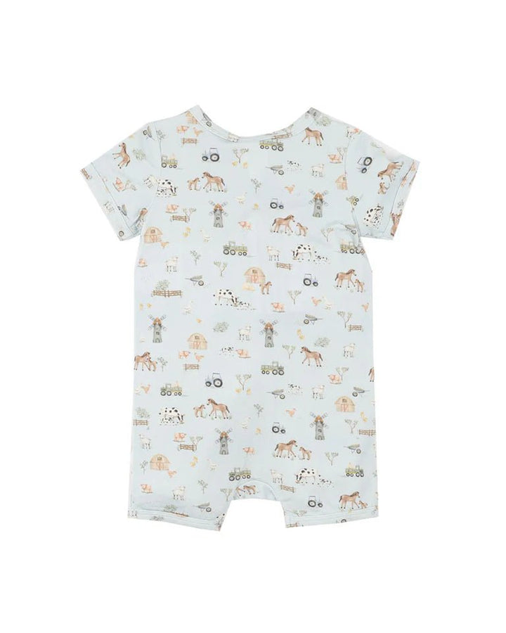 BeBe Ecocozy Farm Zipsuit - Short Sleeved - The Glamorous Grub