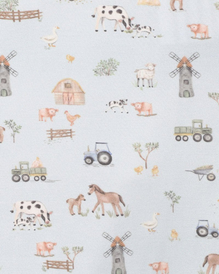 BeBe Ecocozy Farm Zipsuit - Short Sleeved - The Glamorous Grub