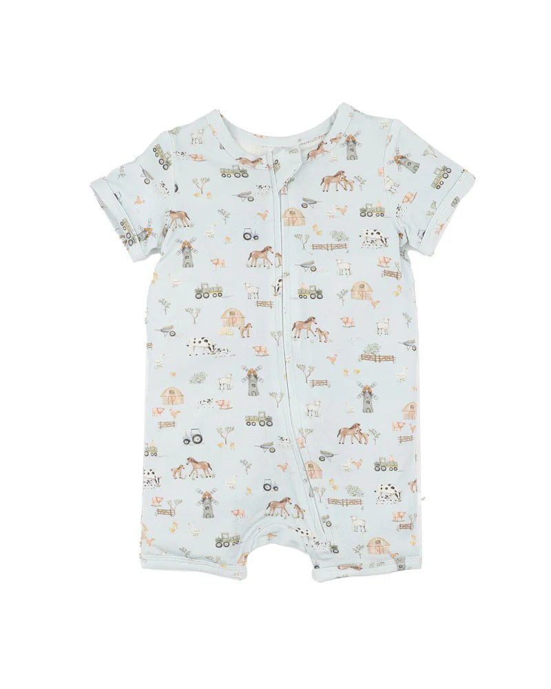 BeBe Ecocozy Farm Zipsuit - Short Sleeved - The Glamorous Grub