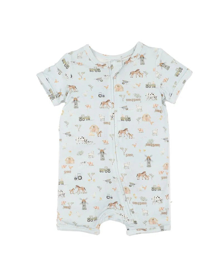 BeBe Ecocozy Farm Zipsuit - Short Sleeved - The Glamorous Grub
