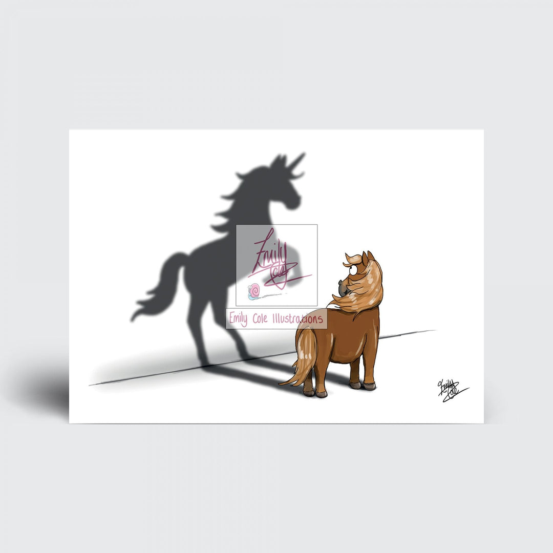 "Believe in Yourself' Card - Piebald - The Glamorous Grub