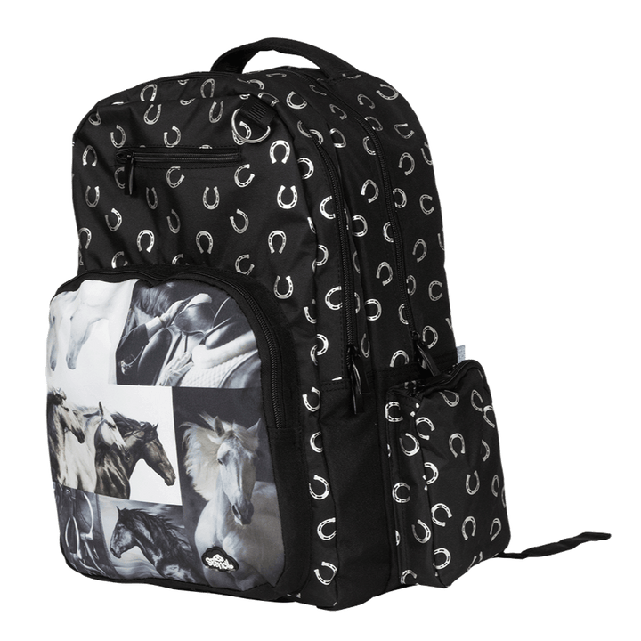 Black & White Horses Backpack - The Glamorous Grub
