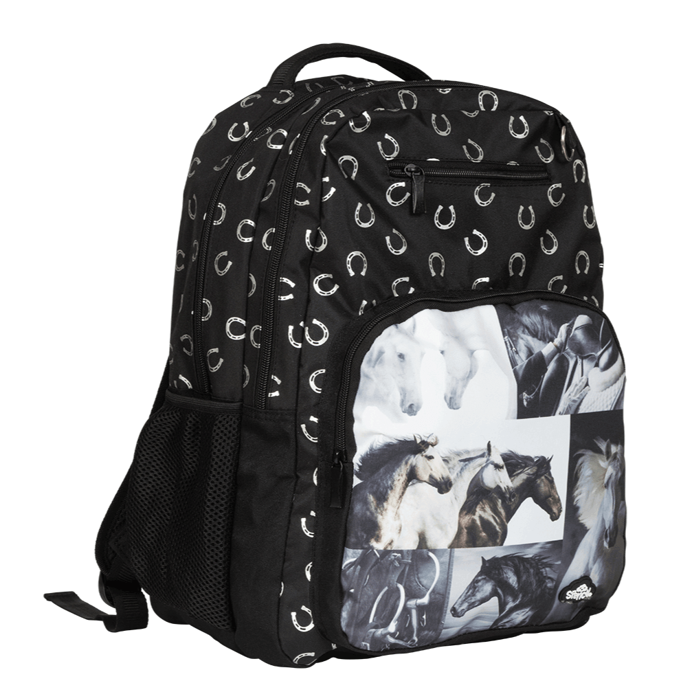 Black & White Horses Backpack - The Glamorous Grub