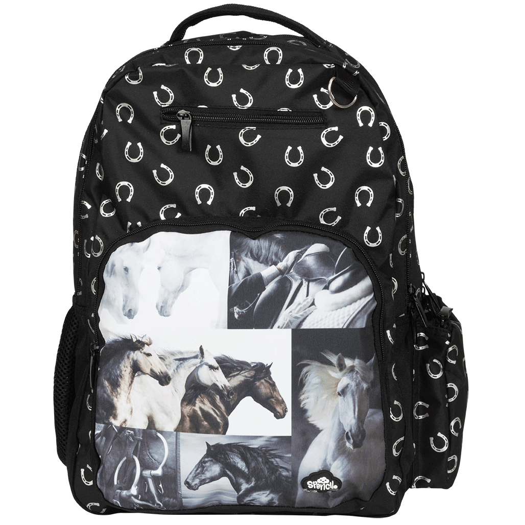 Black & White Horses Backpack - The Glamorous Grub